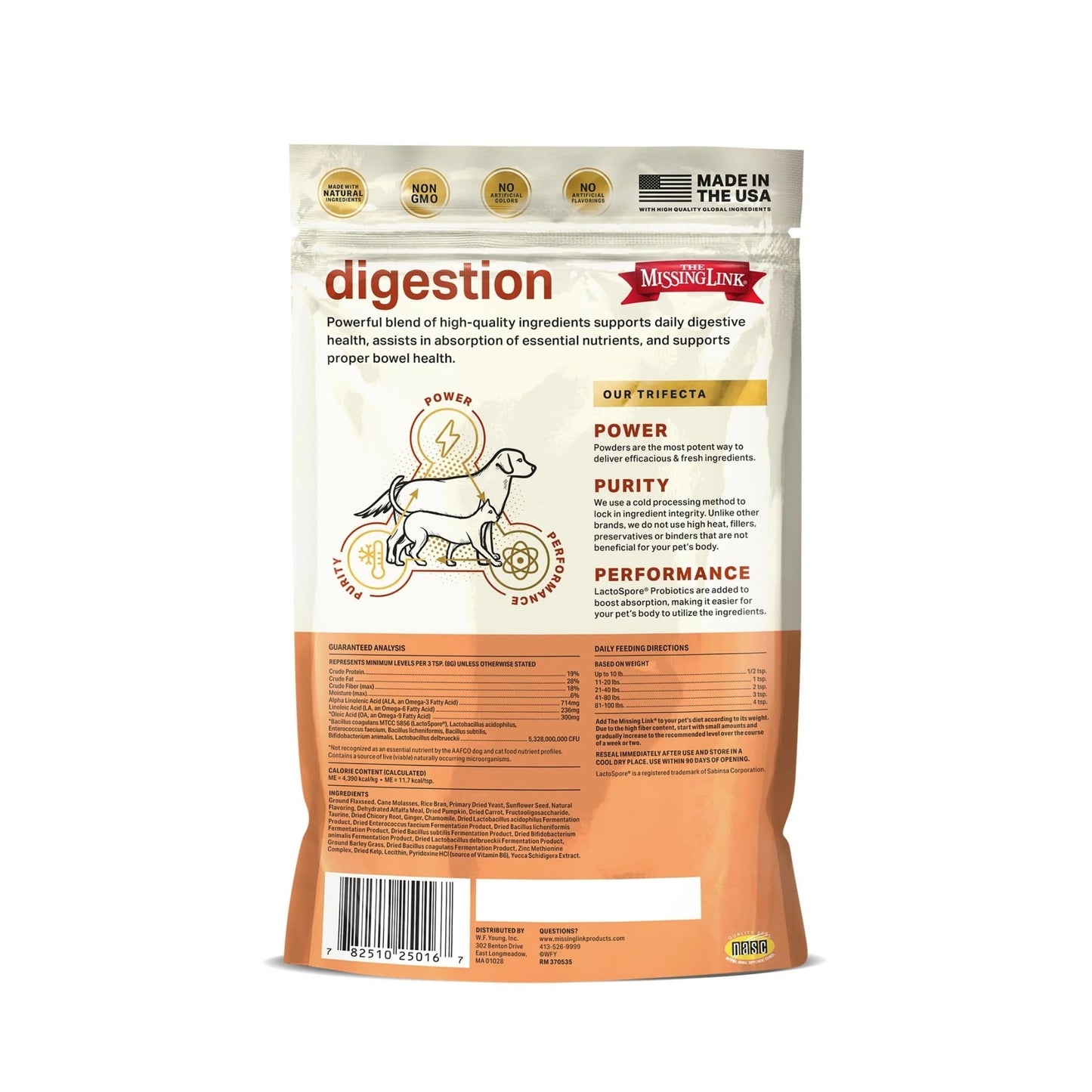 The Missing Link Digestion Dog/Cat Supplement Powder 1 Lb