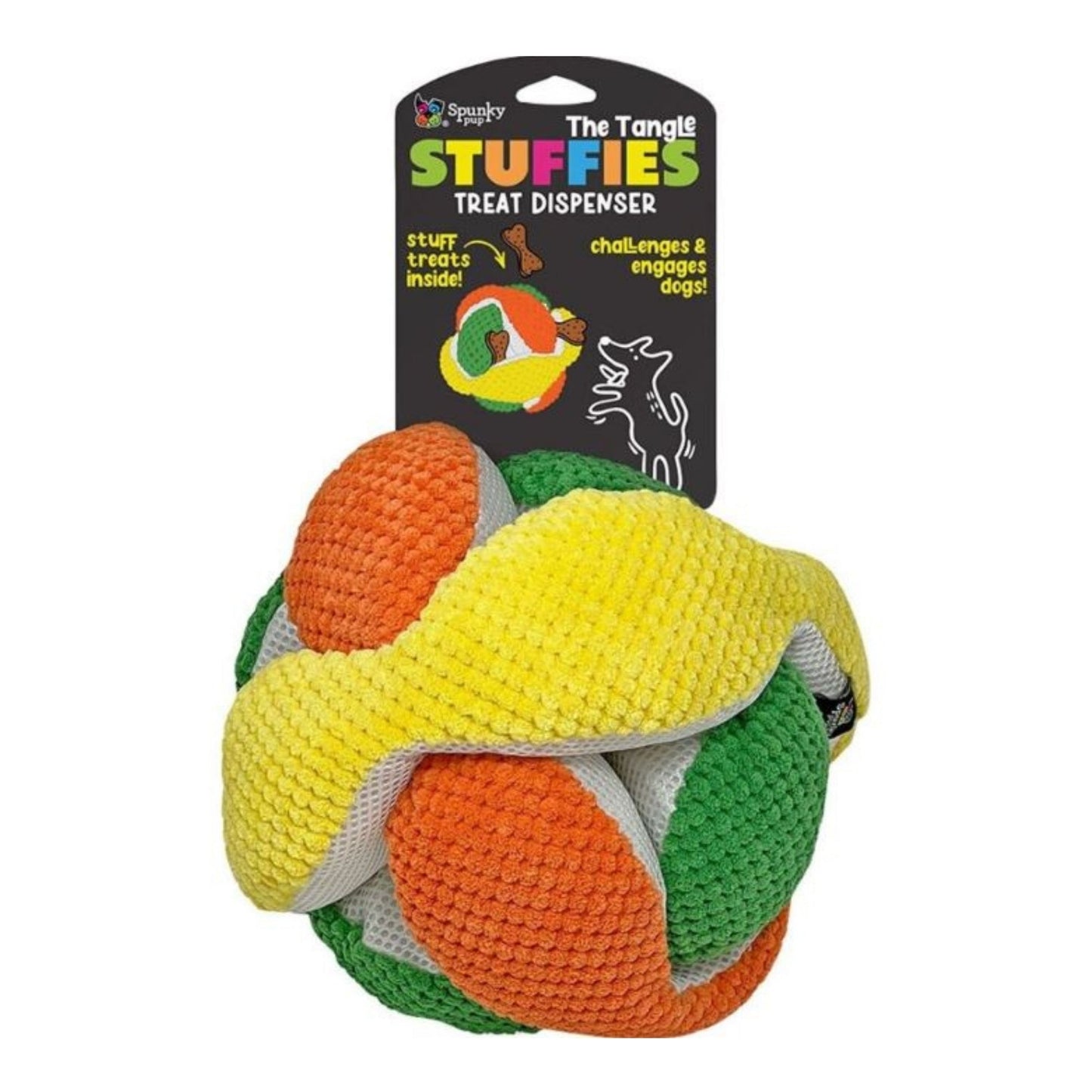 Spunkypup Stuffies Plush Treat-Dispenser Tangle XLarge