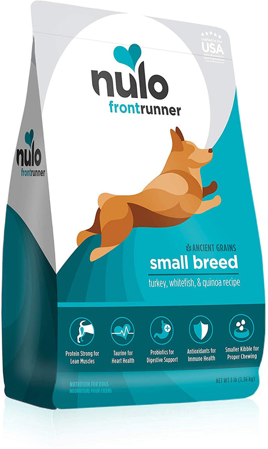 Nulo Frontrunner Small Breed Dry Dog Food Turkey, Whitefish & Quinoa 3lb