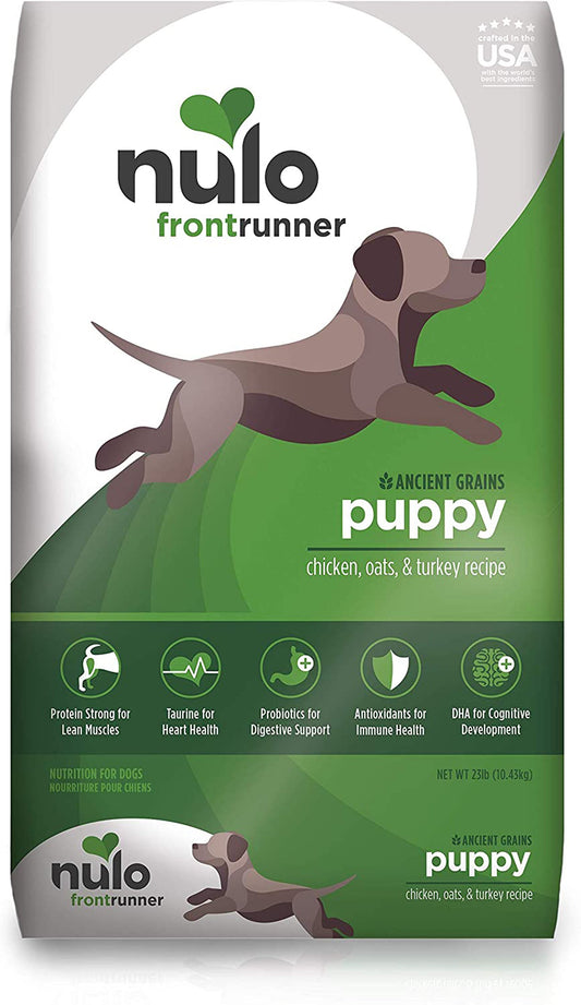 Nulo Frontrunner Puppy Dry Dog Food Chicken, Oats & Turkey 23lb