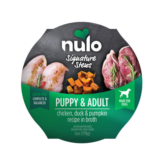 Nulo Signature Stew Puppy & Adult Dog Food Chicken, Duck & Pumpkin 6oz