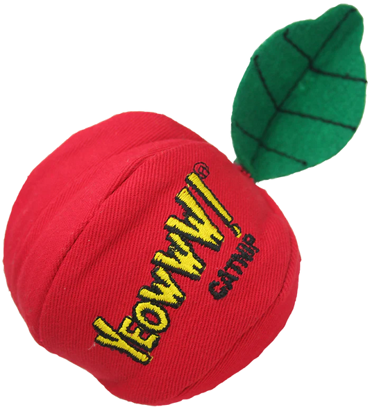 Yeowww! Apple Catnip Cat Toy Red, Green 1ea