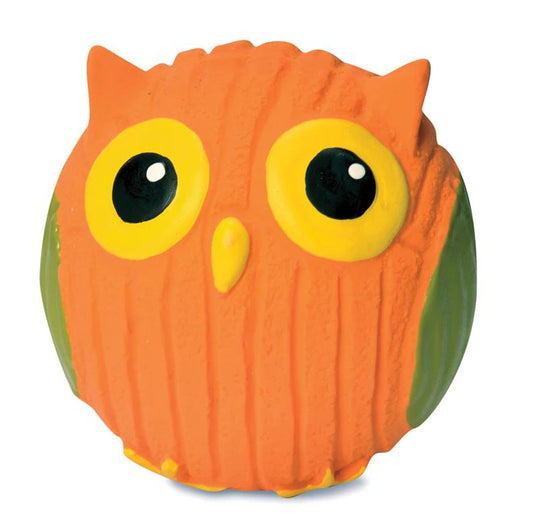 Hugglehounds Dog Poppy Owl Ruff-Tex Ball Small