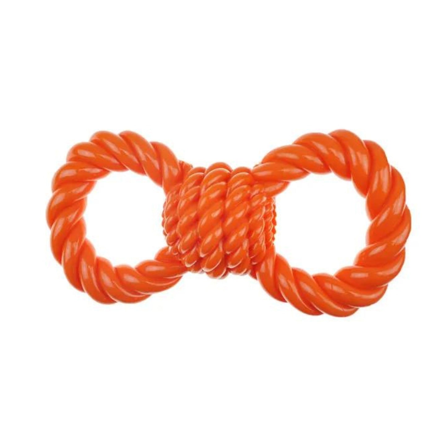 Infinity TPR Figure 8 Tug Toy Orange 12in.