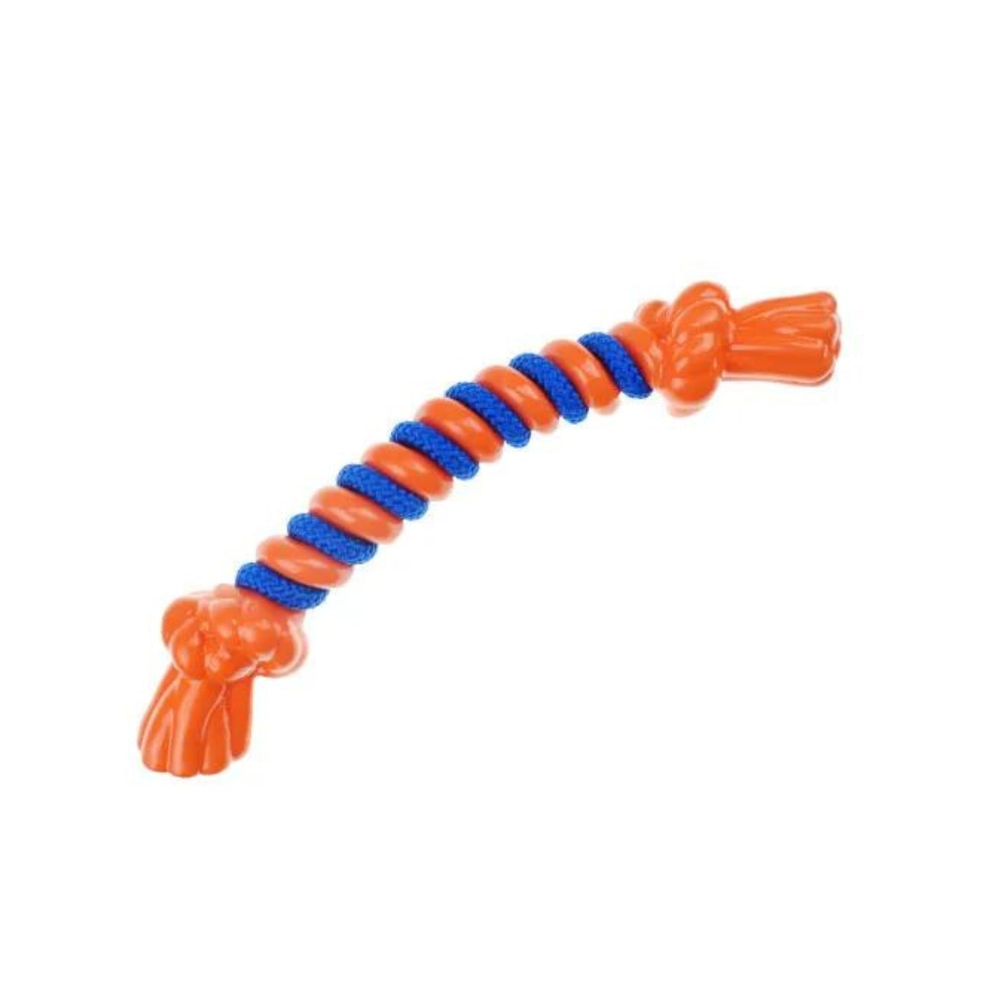 Infinity TPR/Rope Bone Dog Toy Orange Large 14in.