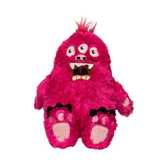 Fabdog Dog Fluffy Monster Pink Large