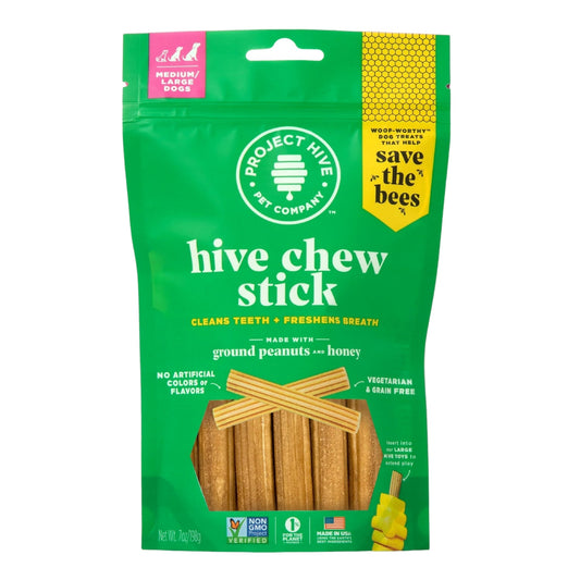 Project Hive Pet Company Hive Chew Stick Peanut Butter Large