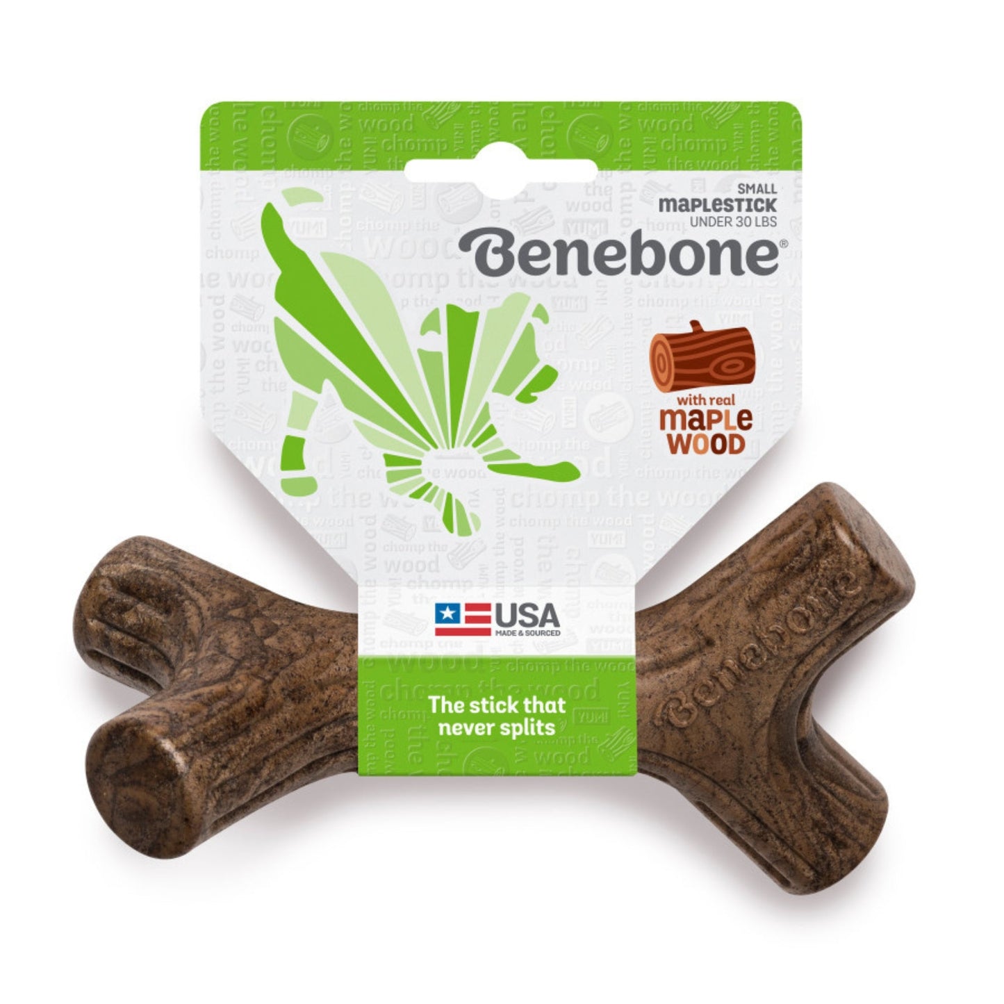 Benebone Maplestick Durable Dog Chew Toy 1ea/SM